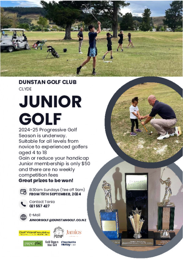 Junior Golf Flyer With Sponsors 9 24