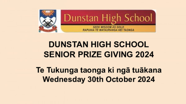 Dunstan High School Senior Prize Giving 2024