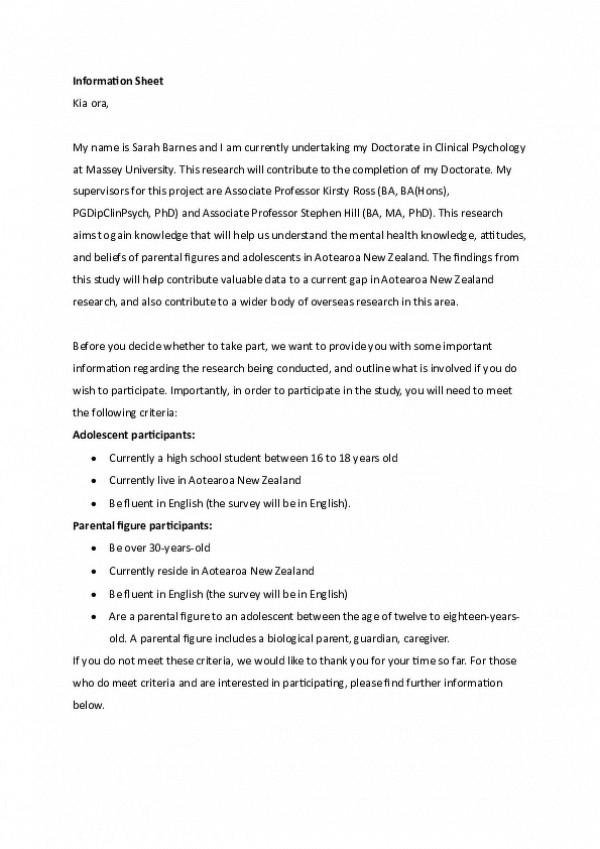 Survey Information Sheet (3)
