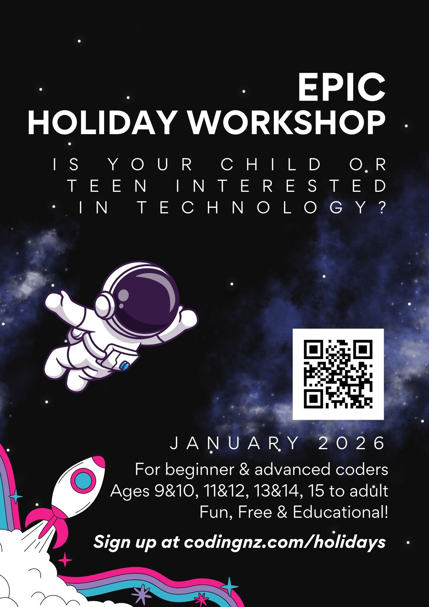 Free Coding Holiday Workshop Large
