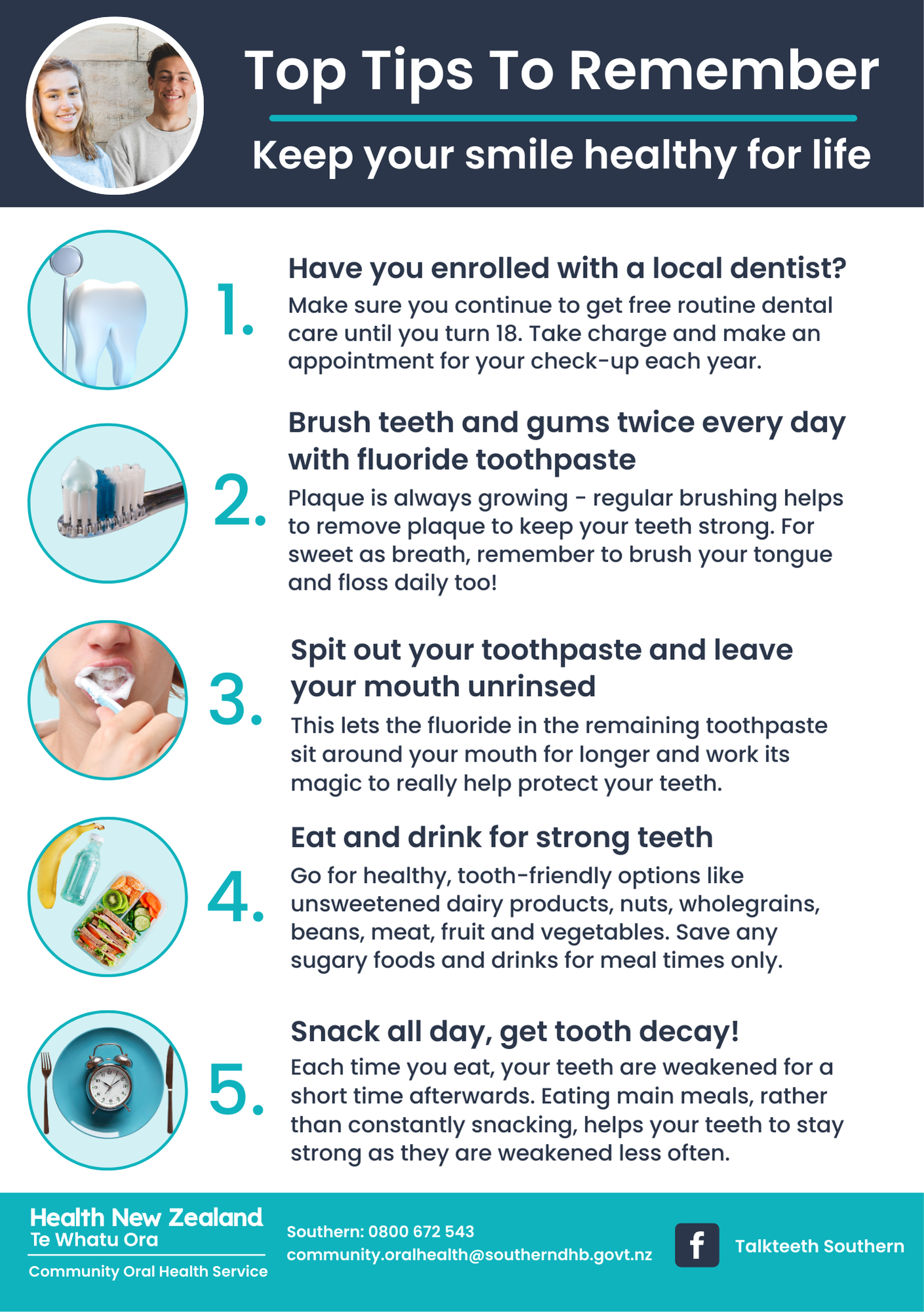 Adolescent Top Tips Handout