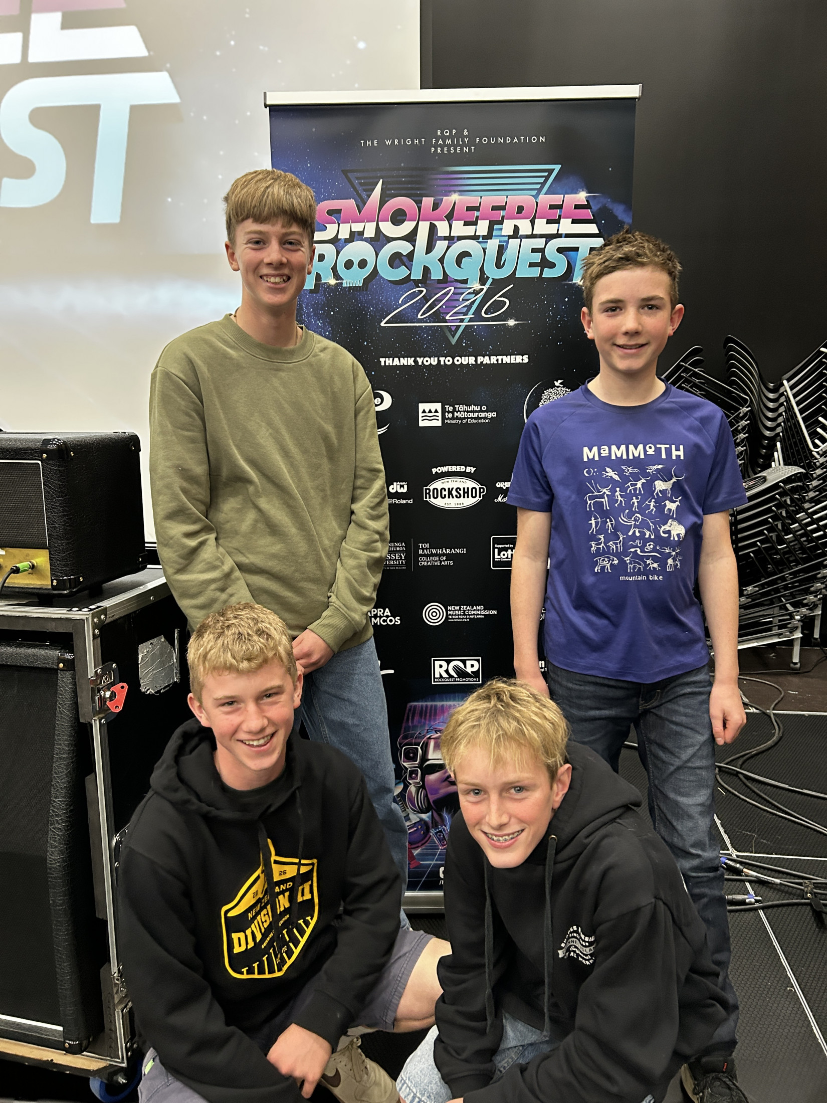Locomotive Back Row Jackson Conway, Angus Keane Front Row Benjamin Winter, Cohen Brown