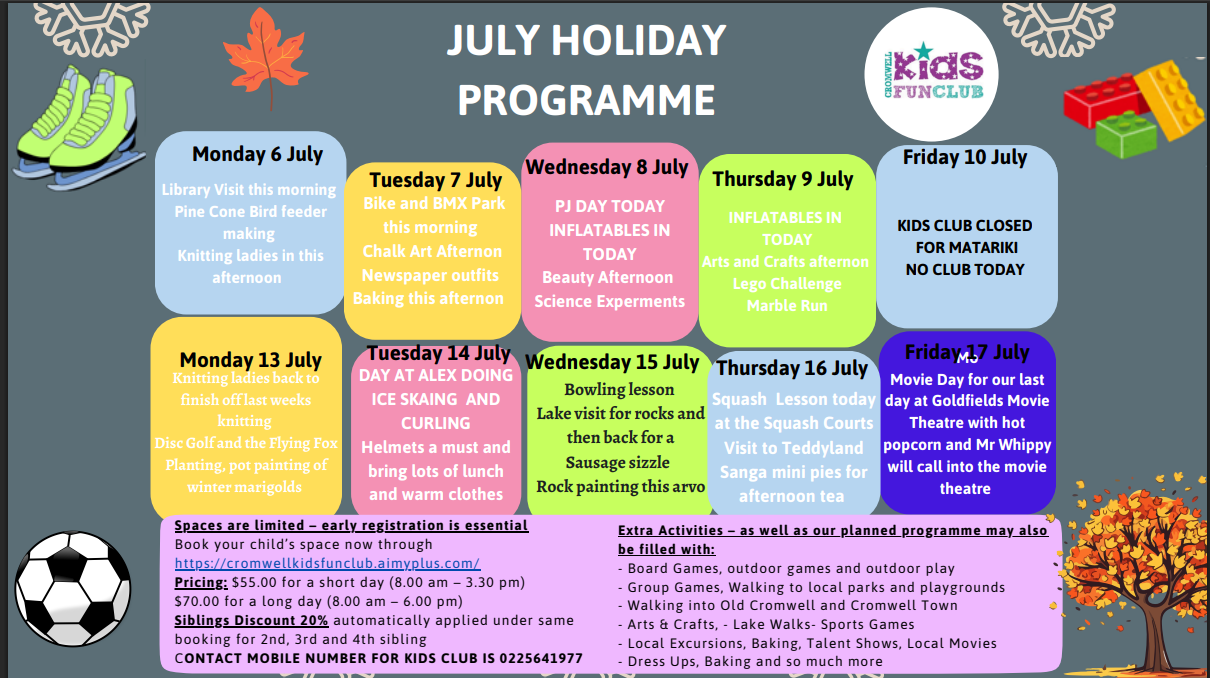 July 2026 School Holiday Programme