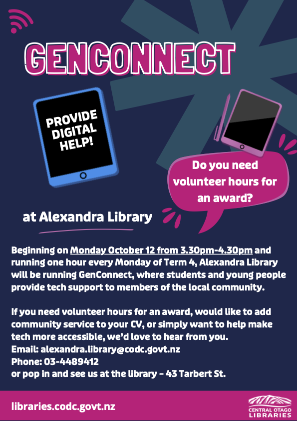 GenConnect at Alexandra Library