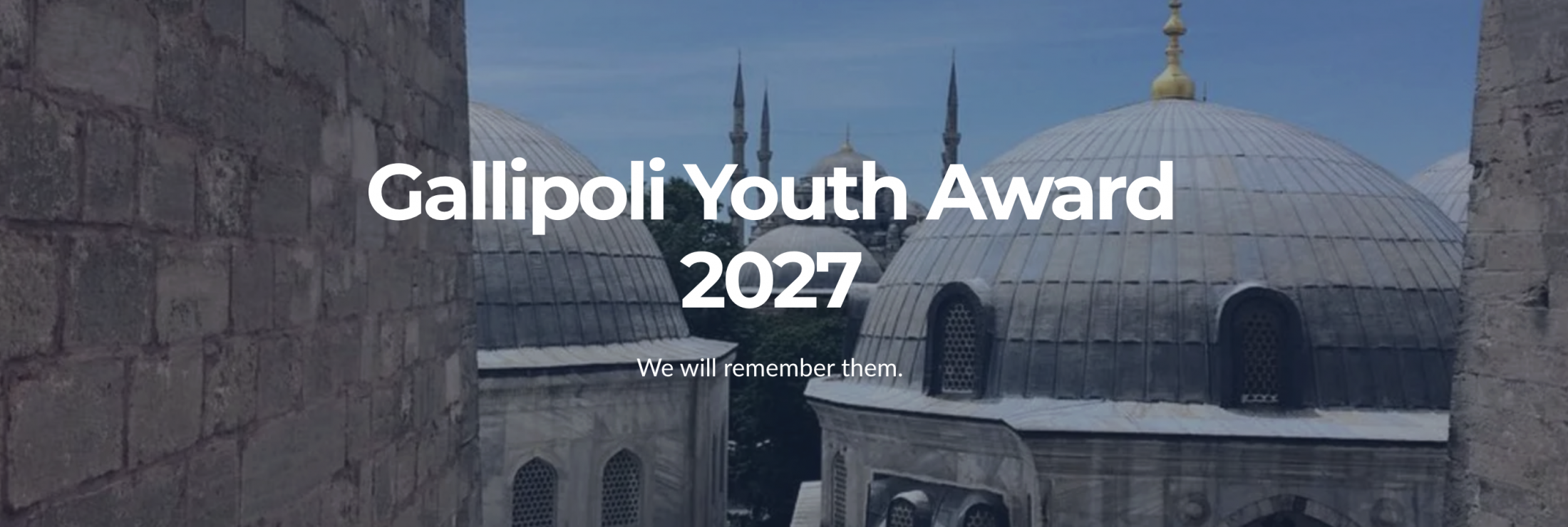 Gallipoli Youth Award 2027