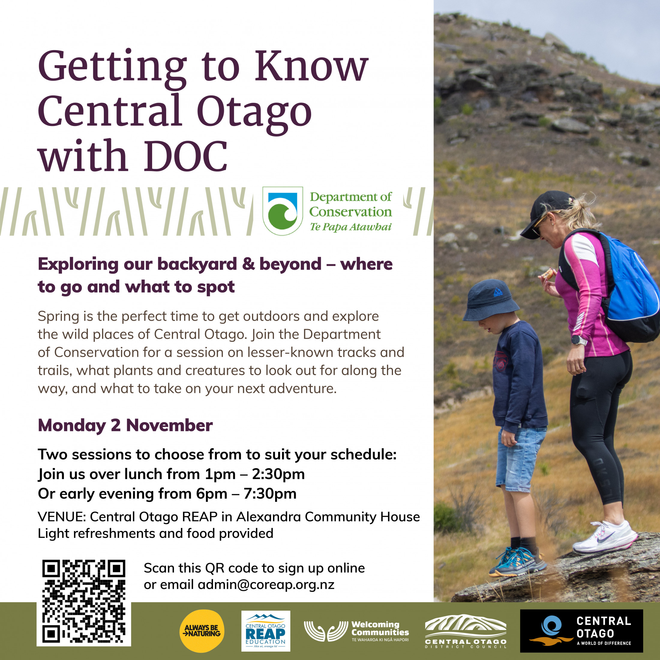 Getting to Know Central Otago with the Department of Conservation